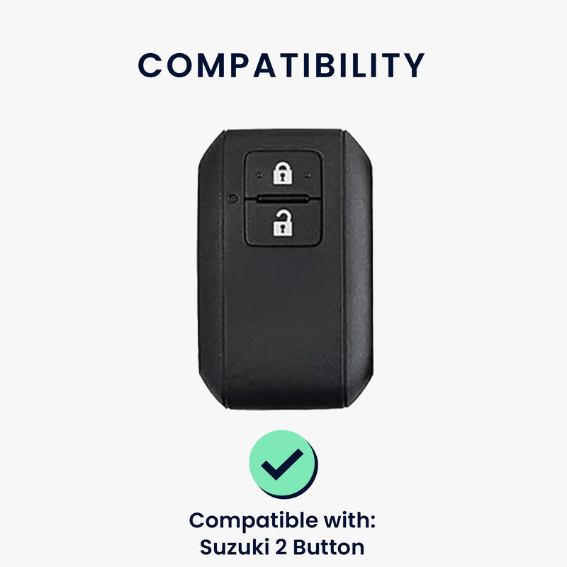 kwmobile Autoschlüssel Schutzhülle kompatibel mit Suzuki 2-Tasten Autoschlüssel Keyless Go Hülle