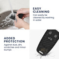 kwmobile Autoschlüssel Hülle kompatibel mit Audi 3-Tasten Smartkey Autoschlüssel (nur Keyless Go) Hülle