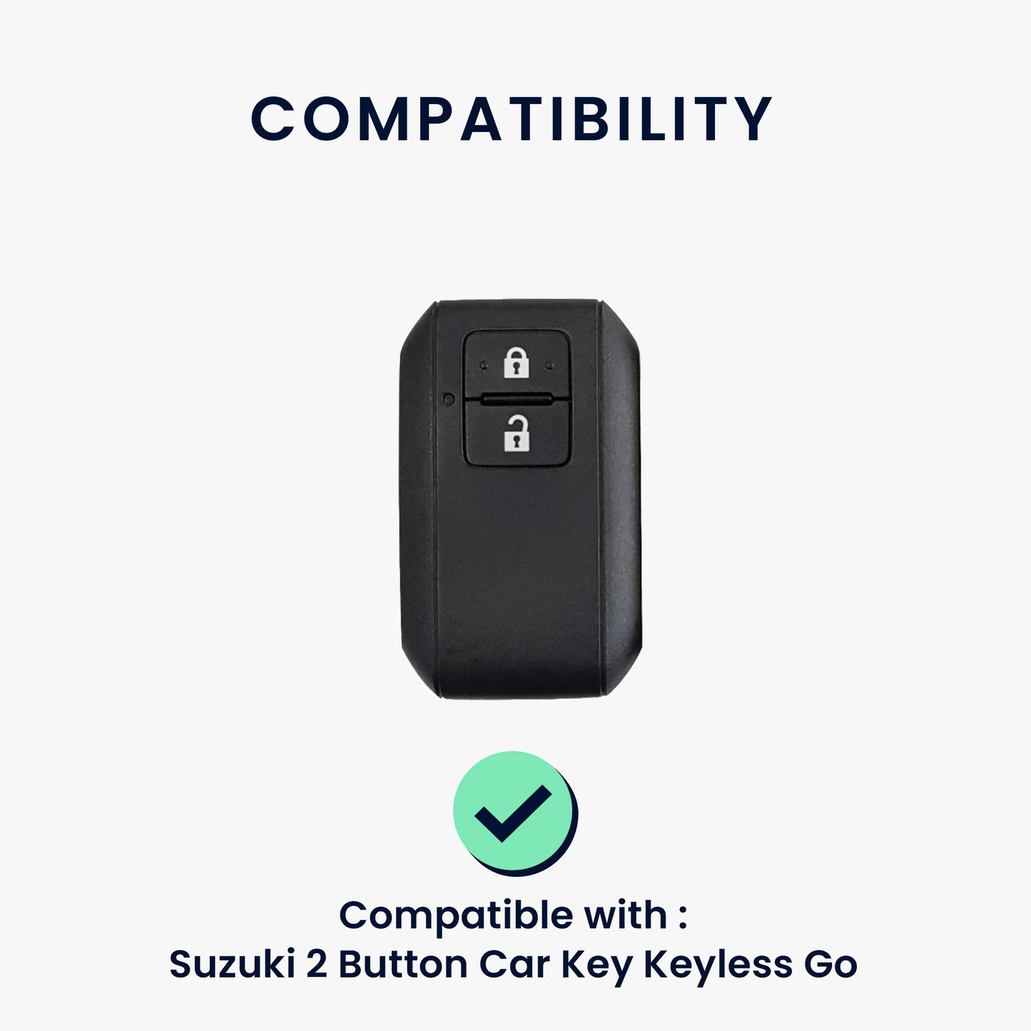 kwmobile Autoschlüssel Hülle kompatibel mit Suzuki 2-Tasten Autoschlüssel Keyless Go Hülle