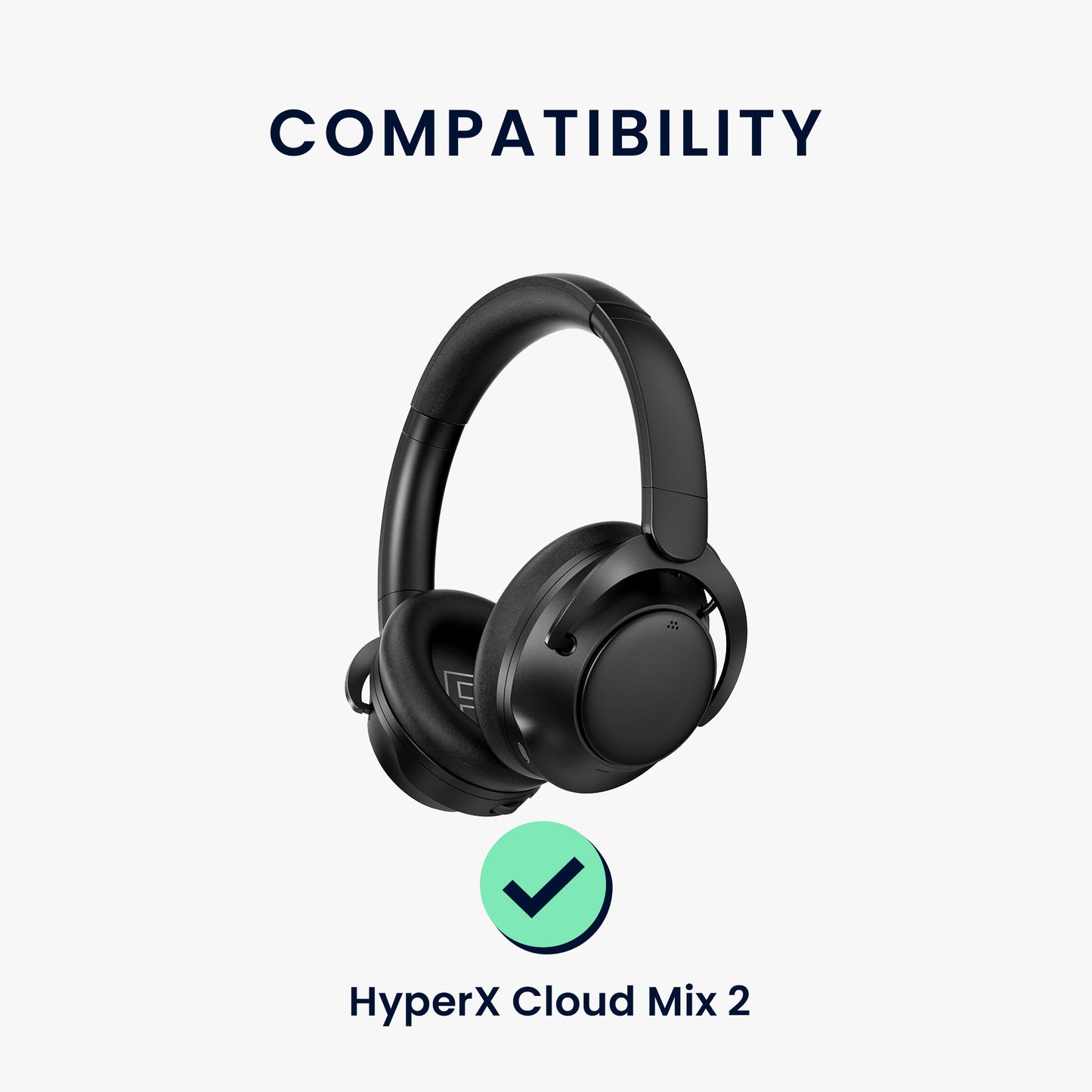 kwmobile Ohr Polster für HyperX Cloud Mix 2 Ohrpolster Ersatz Ohrpolster Kopfhörer Ersatzteile Kopfhörer Ersatzpolster Over Ear Headphones