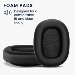 kwmobile Ohr Polster für Bowers & Wilkins PX7 S3 Ohrpolster Ersatz Kopfhörer Ersatzteile Over Ear Headphones - Schwarz
