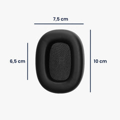 kwmobile Ohr Polster für Bowers & Wilkins PX7 S3 Ohrpolster Ersatz Kopfhörer Ersatzteile Over Ear Headphones - Schwarz