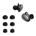 kwmobile 6x Polster kompatibel mit Anker Liberty 2 Pro - 3 Größen - Silikon Ohrstöpsel In-Ear Kopfhörer Schwarz  