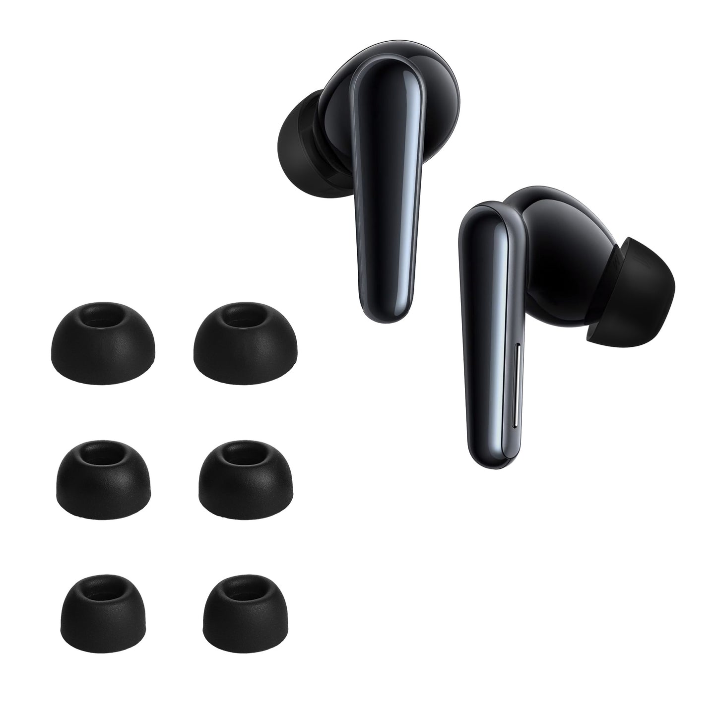 kwmobile 6x Polster kompatibel mit Anker Soundcore Liberty 5 - 3 Größen - Silikon Ohrstöpsel In-Ear Kopfhörer Schwarz  