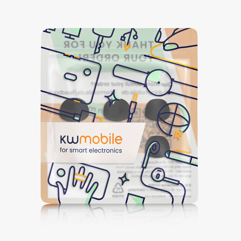 kwmobile Polster kompatibel mit Sennheiser MOMENTUM True Wireless 3 In-Ear Kopfhörer