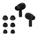 kwmobile 6x Polster kompatibel mit Marshall Motif II ANC - 3 Größen - Silikon Ohrstöpsel In-Ear Kopfhörer Schwarz  