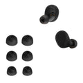 kwmobile 6x Polster kompatibel mit Jabra Elite 8 Active - 3 Größen - Silikon Ohrstöpsel In-Ear Kopfhörer Schwarz  