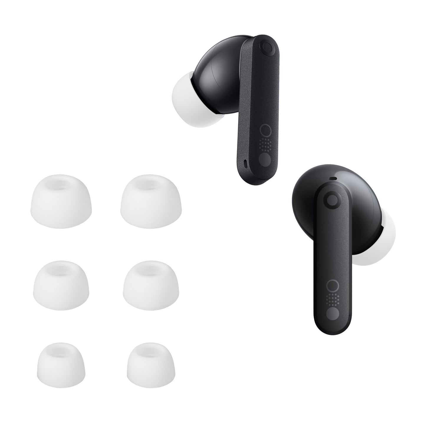 kwmobile 6x Polster kompatibel mit CMF by Nothing Buds Pro 2 - 3 Größen - Silikon Ohrstöpsel In-Ear Kopfhörer Weiß  