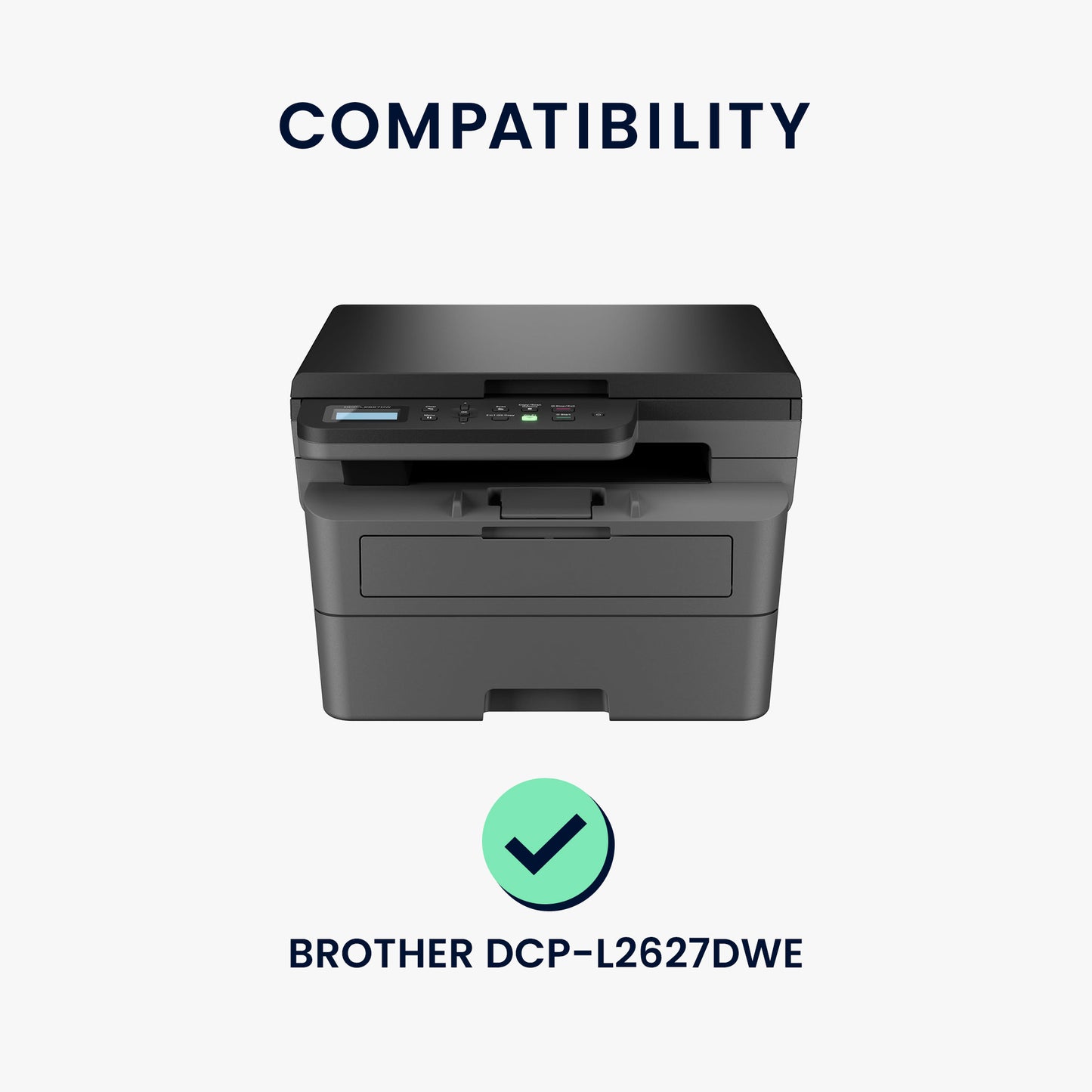 kwmobile Cover kompatibel mit Brother DCP-L2627DWE - Tasche Hülle Drucker - Staubschutzhülle Schutzhaube Schutzhülle