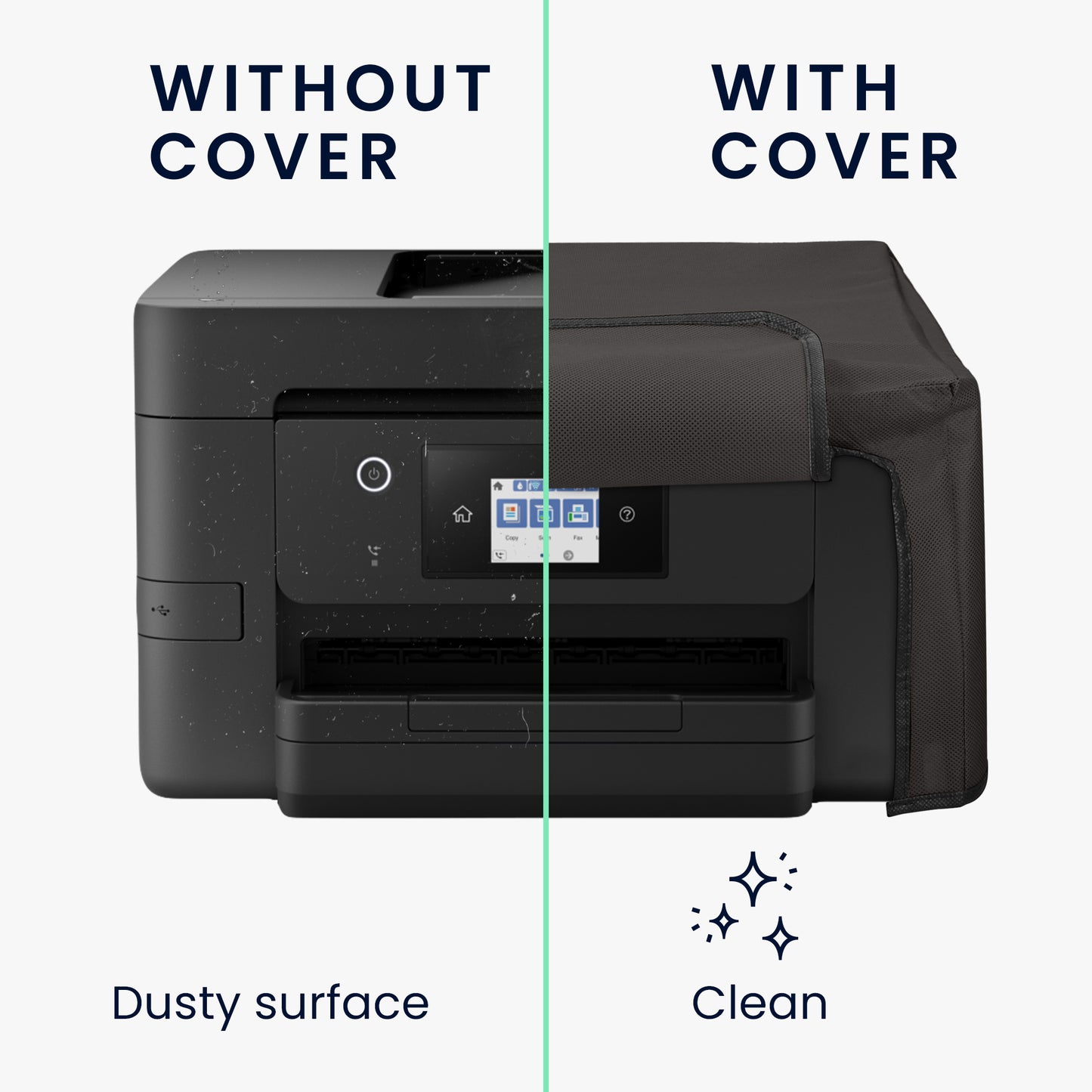 kwmobile Cover kompatibel mit Epson Workforce Pro WF-3820 - Tasche Hülle Drucker - Staubschutzhülle Schutzhaube Schutzhülle