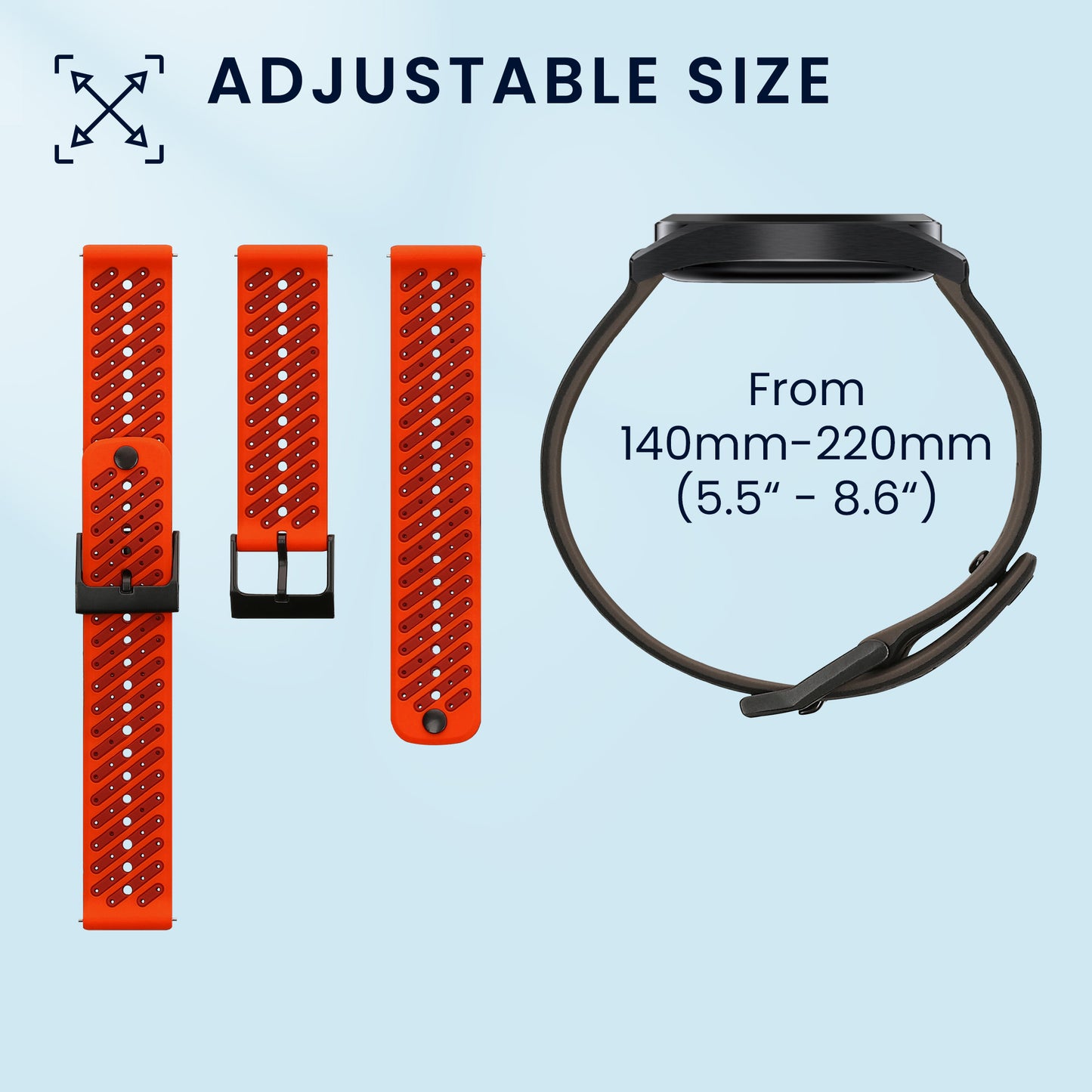 kwmobile Uhrenarmband für Suunto Race 2 / RUN / Race S / Suunto vertical / 9 Peak / 5 Peak Armband Fitnesstracker Band Set Ersatzarmband Smartwatch