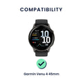 kwmobile Uhrenarmband für Garmin Venu 4 45mm Armband Fitnesstracker Band Set Ersatzarmband Smartwatch