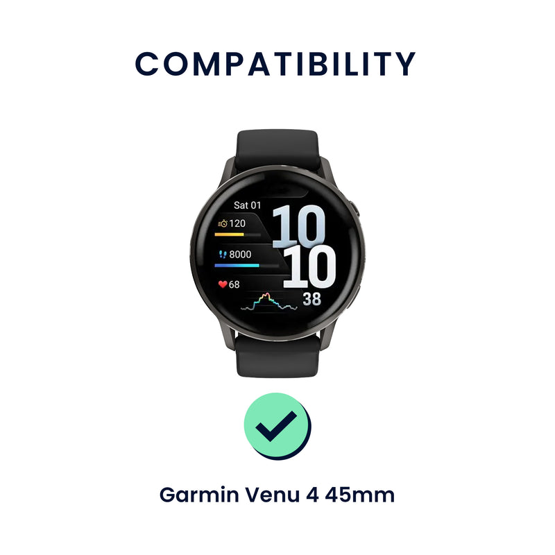 kwmobile Uhrenarmband für Garmin Venu 4 45mm Armband Fitnesstracker Band Set Ersatzarmband Smartwatch