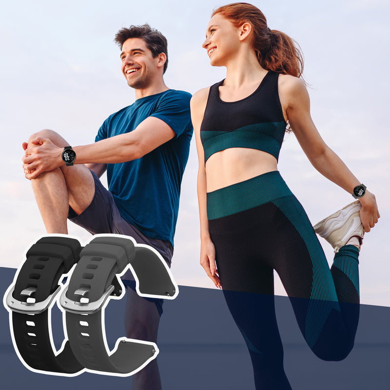 kwmobile Uhrenarmband für Garmin Venu 4 45mm Armband Fitnesstracker Band Set Ersatzarmband Smartwatch