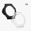 kwmobile Glas Hülle für Amazfit T-Rex 3 Schutzhülle Fullbody Fitnesstracker Case Set