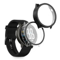 kwmobile 2x Cover kompatibel mit Garmin Venu 4 41mm Hülle - Fullbody Fitnesstracker Case Set aus Glas - Transparent Schwarz Transparent  [dsg01]