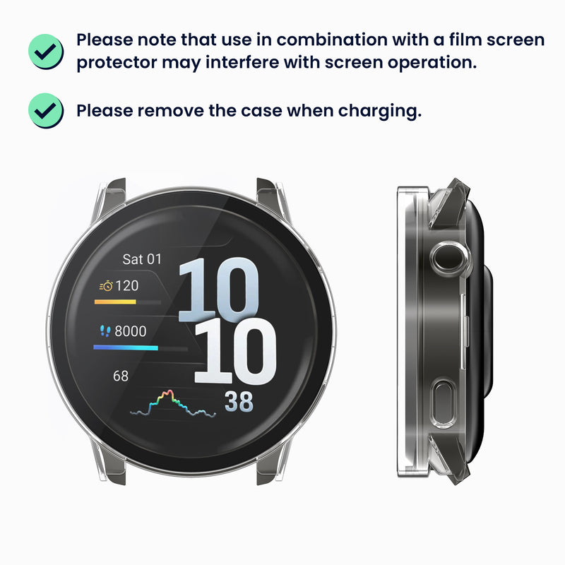 kwmobile Glas Hülle für Garmin Venu 4 41mm Schutzhülle Fullbody Fitnesstracker Case Set