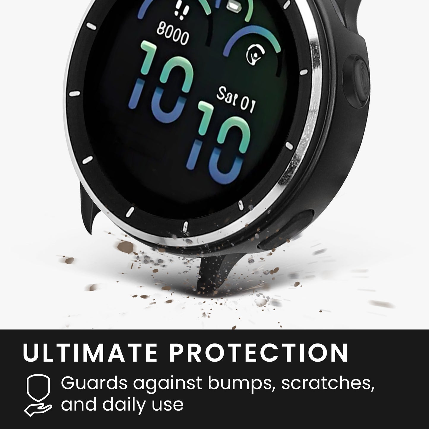kwmobile Cover kompatibel mit Garmin vivoactive 6 Hülle Fullbody Fitnesstracker Case Set