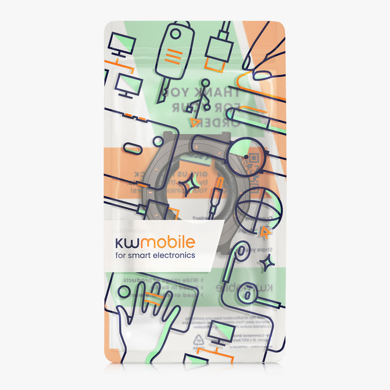 kwmobile Cover kompatibel mit CMF by Nothing Watch Pro 2 Hülle Fullbody Fitnesstracker Case Set aus Edelstahl