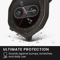 kwmobile Cover kompatibel mit CMF by Nothing Watch Pro 2 Hülle Fullbody Fitnesstracker Case Set aus Edelstahl
