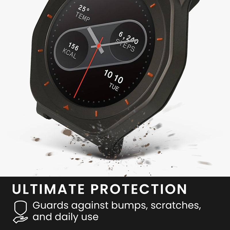 kwmobile Cover kompatibel mit CMF by Nothing Watch Pro 2 Hülle Fullbody Fitnesstracker Case Set aus Edelstahl