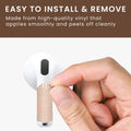 kwmobile diskrete Kopfhörer Sticker kompatibel mit Apple Airpods 4 Aufkleber