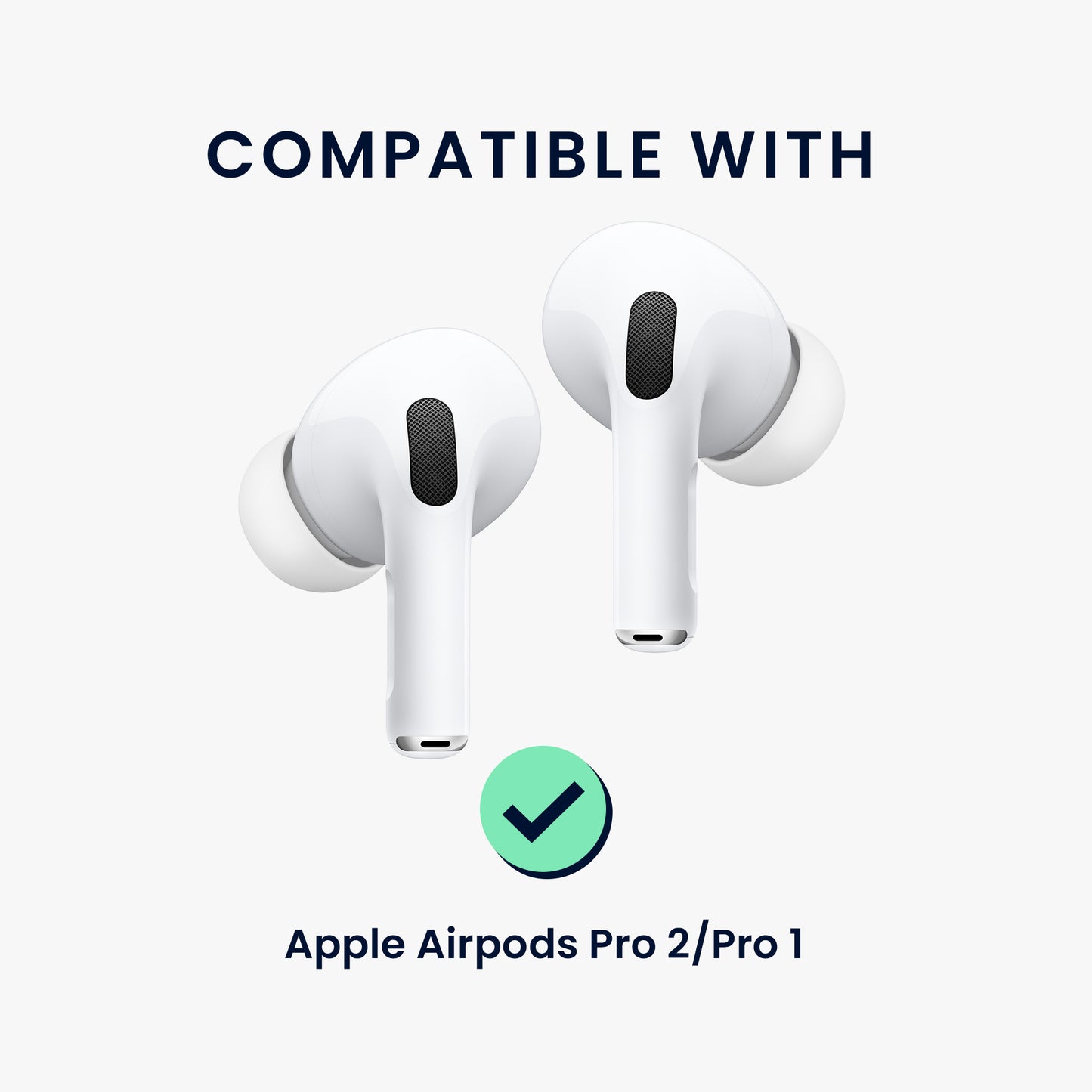 kwmobile diskrete Kopfhörer Sticker kompatibel mit Apple Airpods Pro Aufkleber