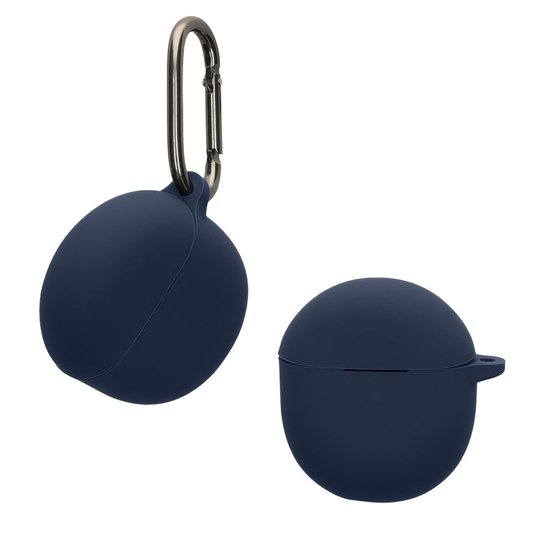 kwmobile Hülle kompatibel mit Google Pixel Buds 2A Hülle - Kopfhörer Case - TPU Silikon Cover - Schutzhülle in Dunkelblau Dunkelblau  