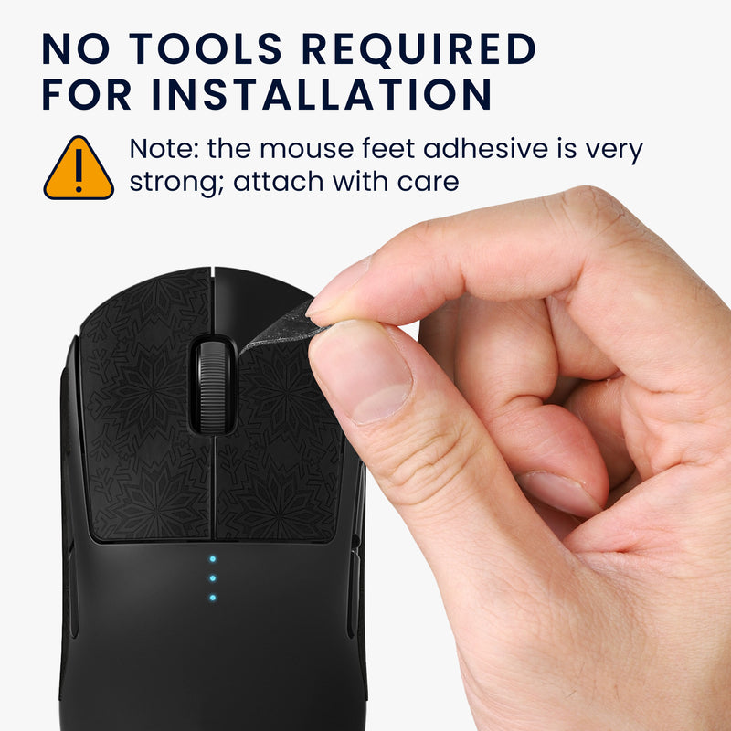 kwmobile Gaming Maus Grip Tape für Logitech G Pro Wireless Mouse Grip Tape Rutschfestes Griffband für PC Maus