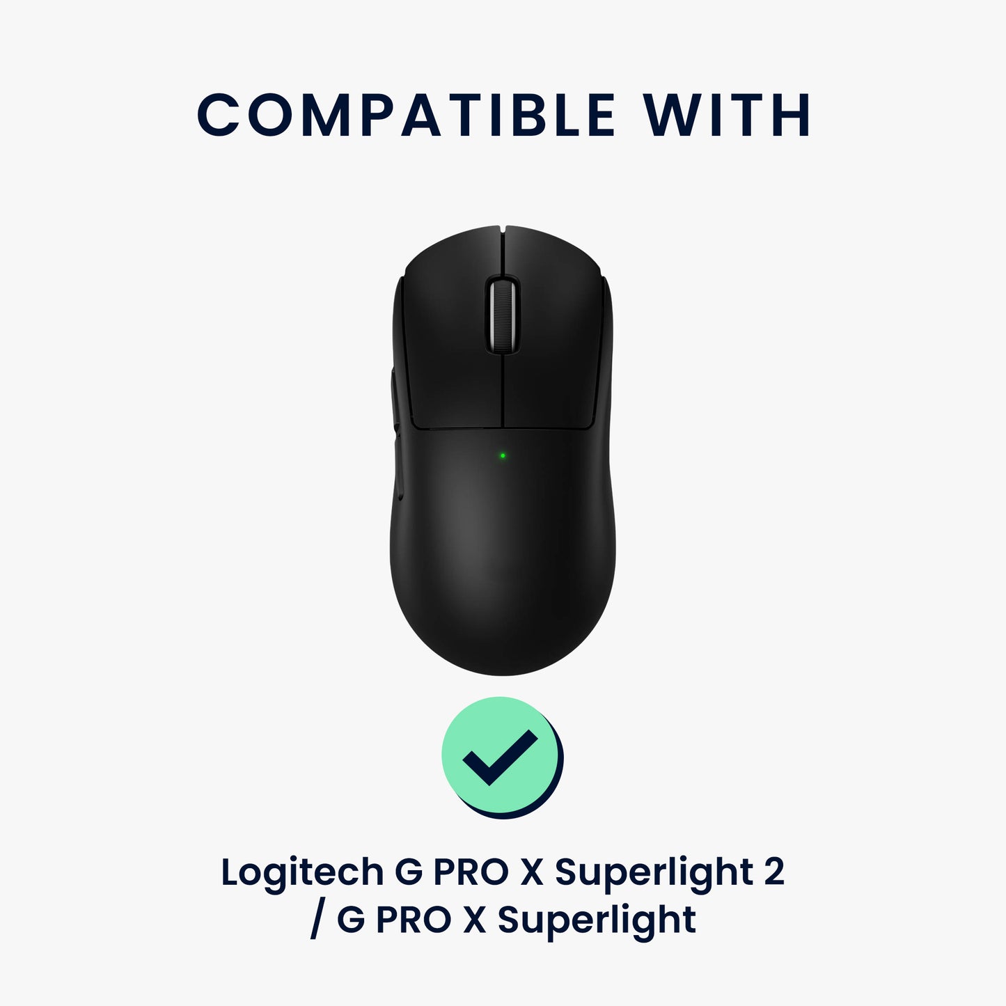 kwmobile Gaming Maus Grip Tape für Logitech G PRO X Superlight 2 / G PRO X Superlight Mouse Grip Tape - Rutschfestes Griffband für PC Maus