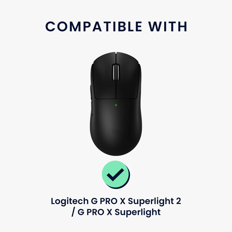 kwmobile Gaming Maus Grip Tape für Logitech G PRO X Superlight 2 / G PRO X Superlight Mouse Grip Tape - Rutschfestes Griffband für PC Maus