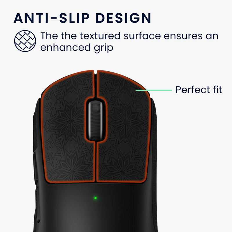 kwmobile Gaming Maus Grip Tape für Logitech G PRO X Superlight 2 / G PRO X Superlight Mouse Grip Tape - Rutschfestes Griffband für PC Maus