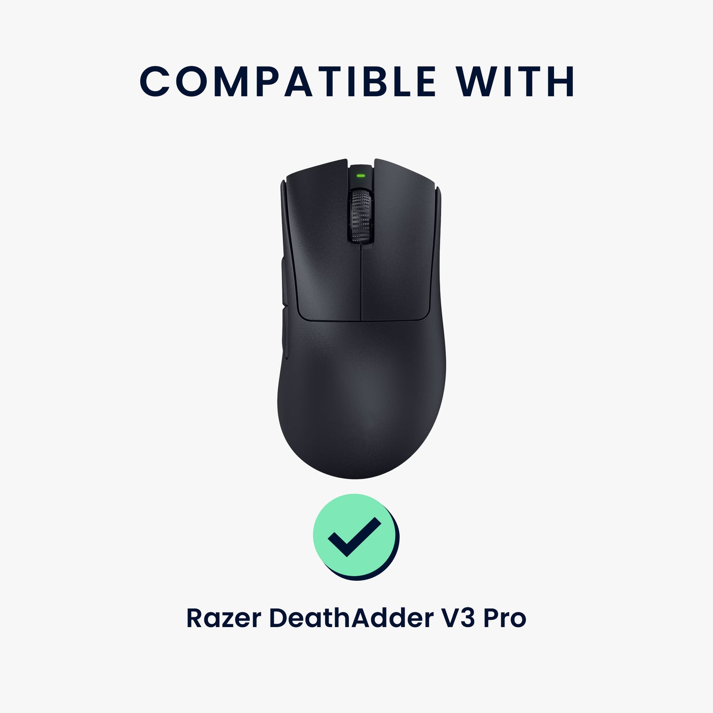 kwmobile Gaming Maus Grip Tape für Razer DeathAdder V3 Pro Mouse Grip Tape - Rutschfestes Griffband für PC Maus
