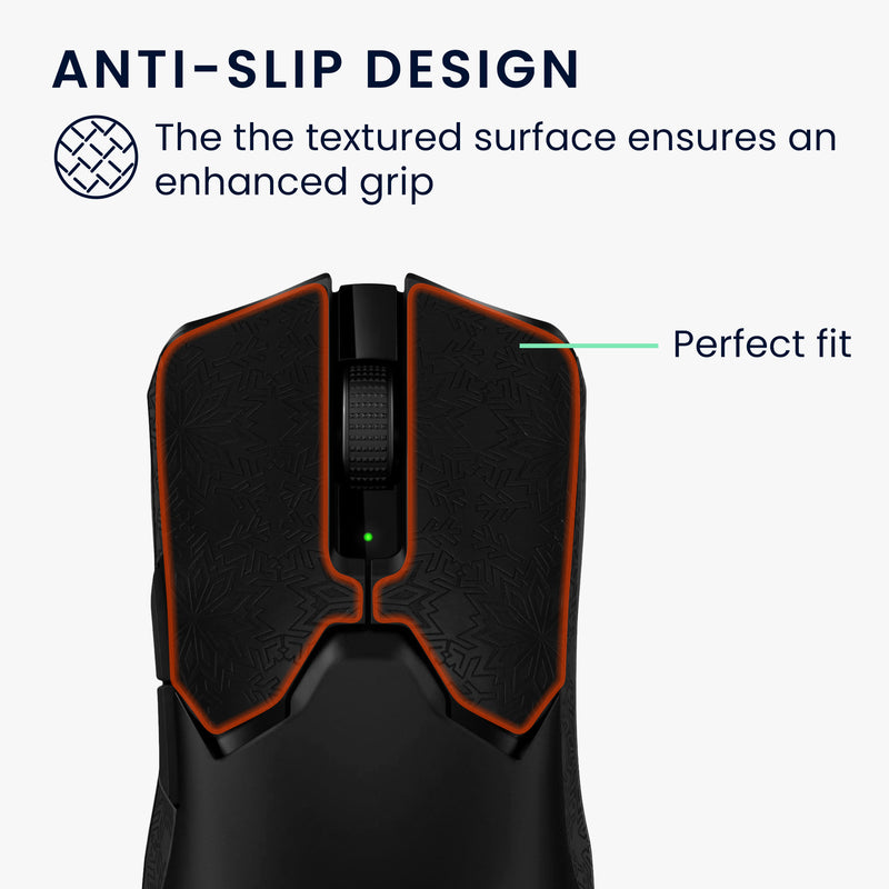 kwmobile Gaming Maus Grip Tape für Razer Viper V2 Pro Mouse Grip Tape