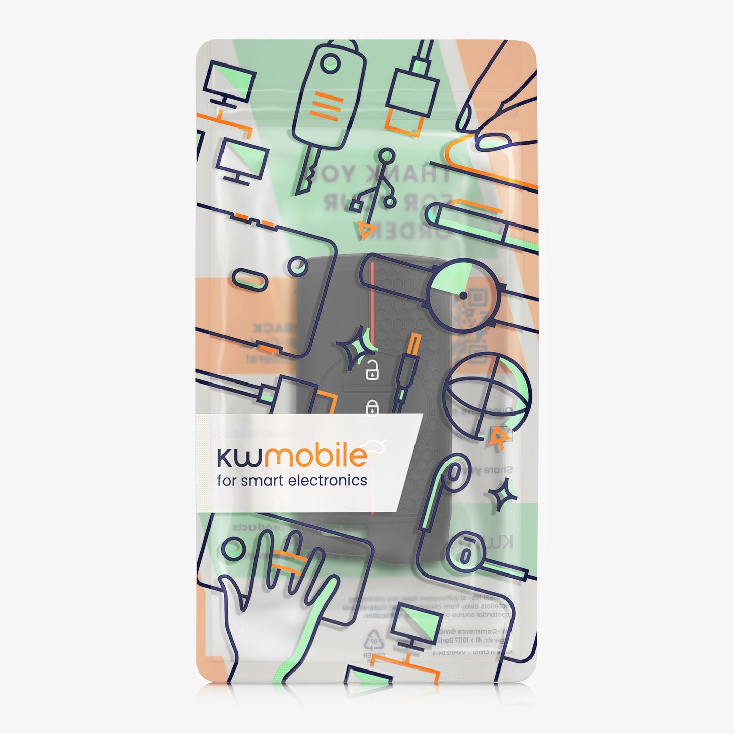 kwmobile Autoschlüssel Schutzhülle kompatibel mit DR 6.0 / DR 5.0 Hülle - Schlüsselhülle