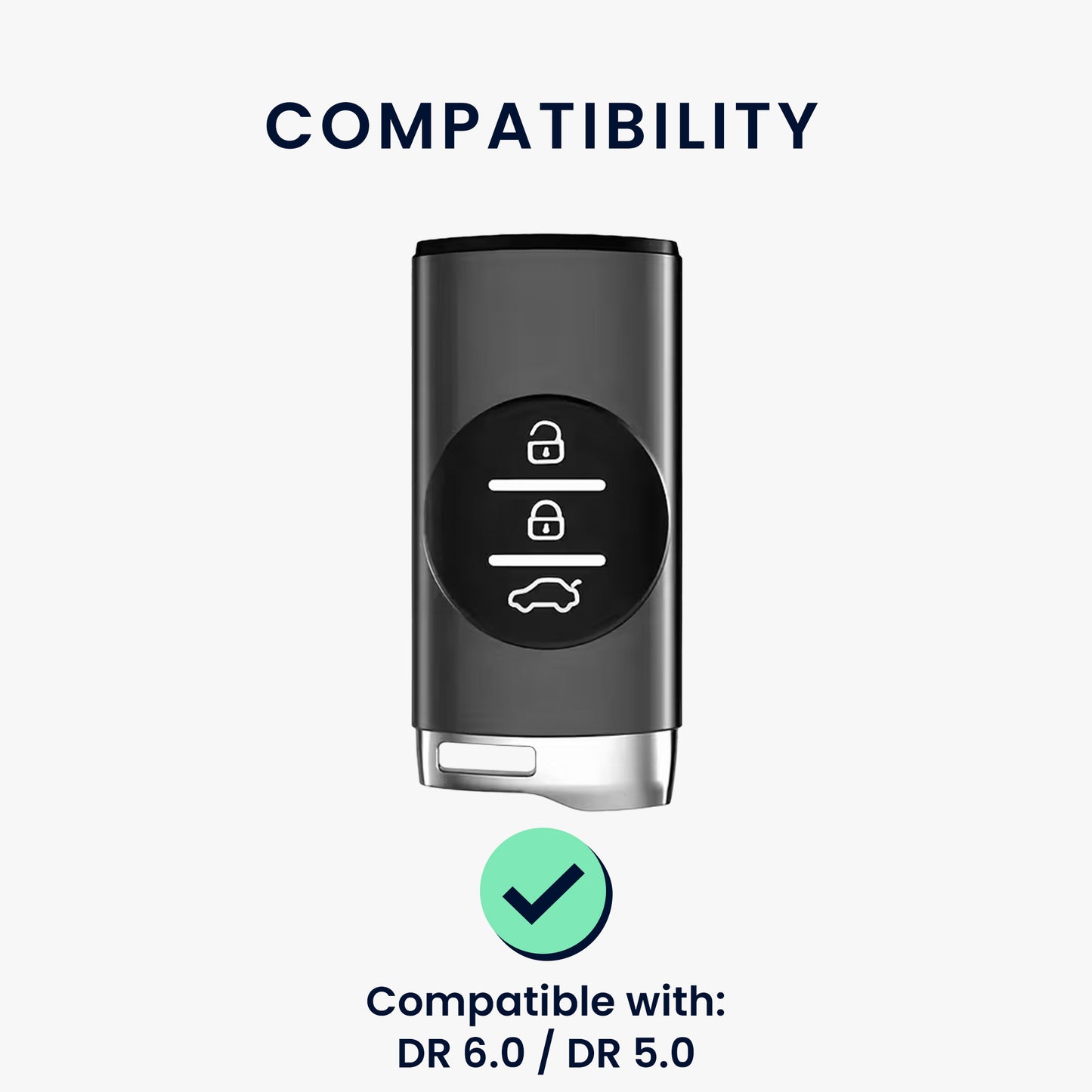 kwmobile Autoschlüssel Schutzhülle kompatibel mit DR 6.0 / DR 5.0 Hülle - Schlüsselhülle