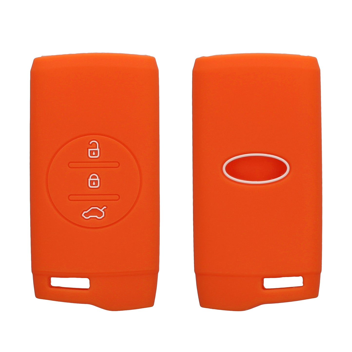 kwmobile Autoschlüssel Silikon Hülle kompatibel mit DR 6.0 / DR 5.0 - Schlüsselhülle in Orange Orange  