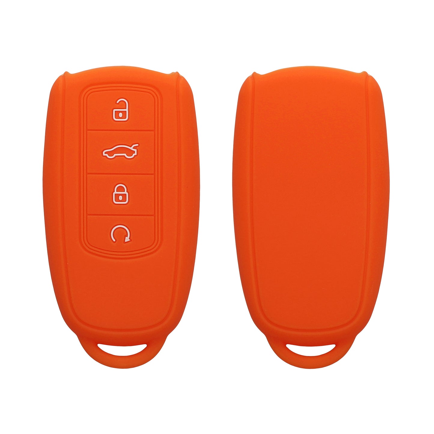 kwmobile Autoschlüssel Silikon Hülle kompatibel mit Chery Omoda C5 / Jaecoo 7 / Tiggo 7 Pro 8 Pro / Arrizo 5 - Schlüsselhülle in Orange Orange  [dsg02]