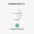 Silikon Hülle für Google Pixel Buds 2A Don't touch my Headphones Design