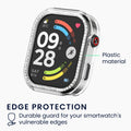 kwmobile Hülle kompatibel mit Xiaomi Redmi Watch 6 Schutzhülle Schutzrahmen Glitzer Schutz Zubehör