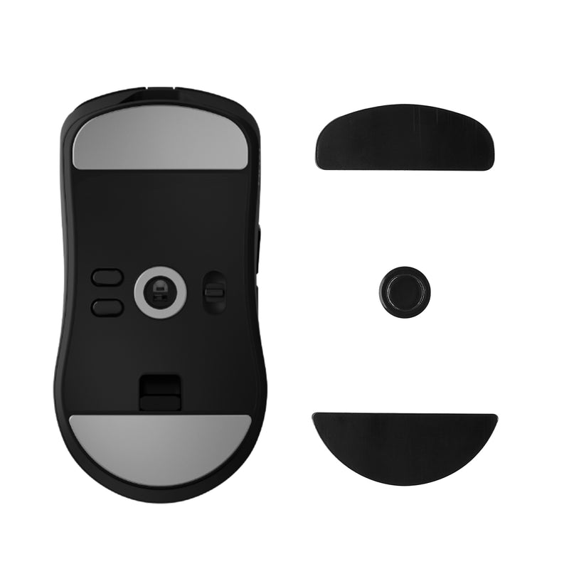 kwmobile Mouse Feet Sticker kompatibel mit ASUS ROG Harpe II Ace Ersatz Glider - Mausfüße passgenau - Maus Glides in Schwarz Schwarz  