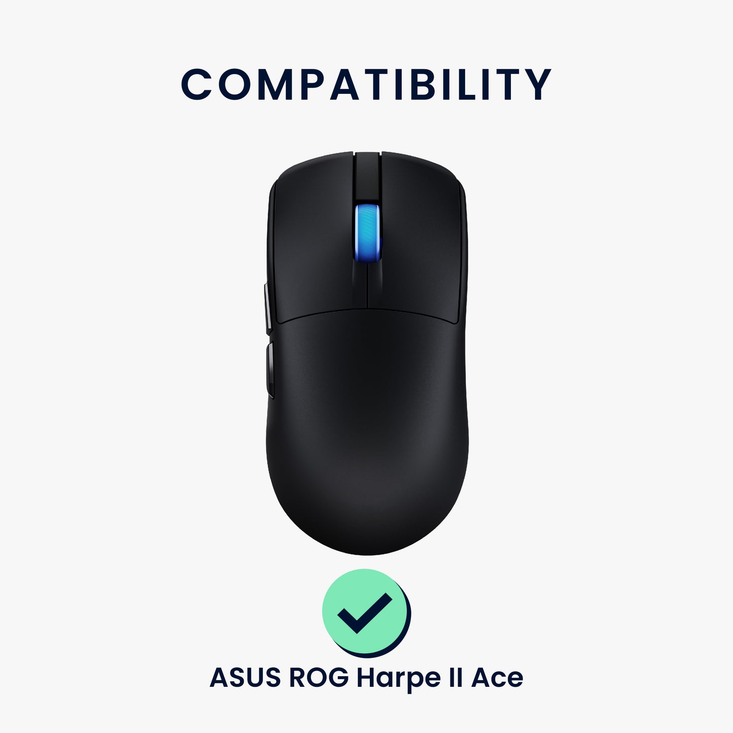 kwmobile Mouse Feet Sticker kompatibel mit ASUS ROG Harpe II Ace Ersatz Glider Mausfüße passgenau Maus Glides