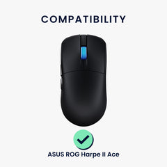 kwmobile Mouse Feet Sticker kompatibel mit ASUS ROG Harpe II Ace Ersatz Glider Mausfüße passgenau Maus Glides - Schwarz