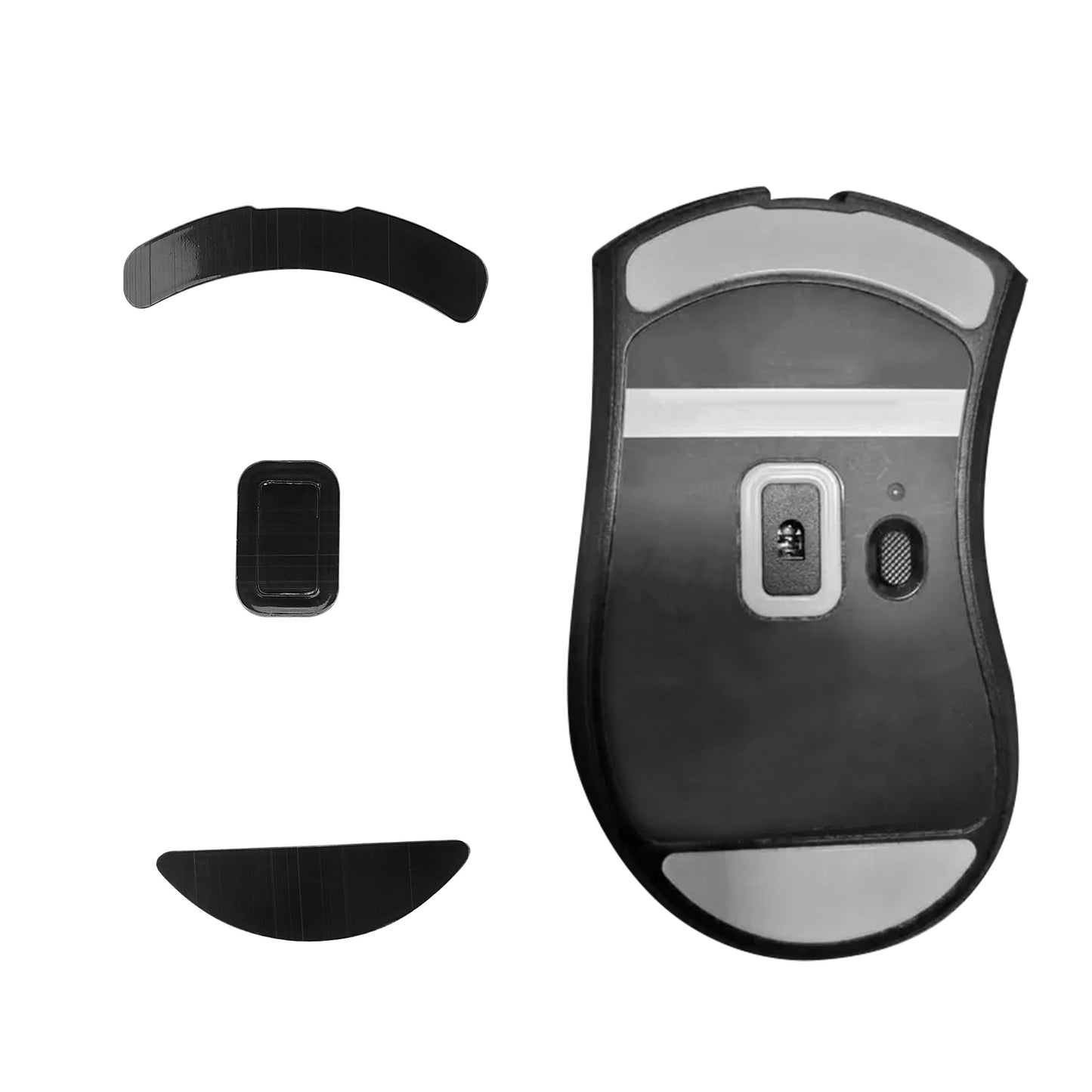 kwmobile Mouse Feet Sticker kompatibel mit Razer DeathAdder V2 Ersatz Glider - Mausfüße passgenau - Maus Glides