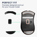 kwmobile Mouse Feet Sticker kompatibel mit Razer DeathAdder V2 Ersatz Glider - Mausfüße passgenau - Maus Glides