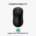 kwmobile Mouse Feet Sticker kompatibel mit Logitech PRO X SUPERLIGHT 2C Ersatz Glider Mausfüße passgenau Maus Glides
