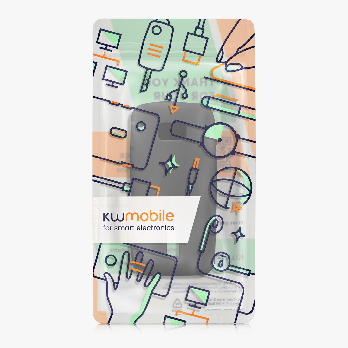 kwmobile Hülle für Anker Power Bank 10000mAh (A1688) Case - Powerbank Hülle für unterwegs - Tasche für Power Bank