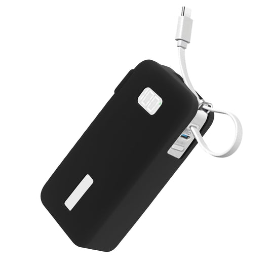kwmobile Silikon Hülle für Anker Power Bank 10000mAh (A1688) Case - Powerbank Hülle für unterwegs - Tasche für Power Bank - Schwarz Schwarz  