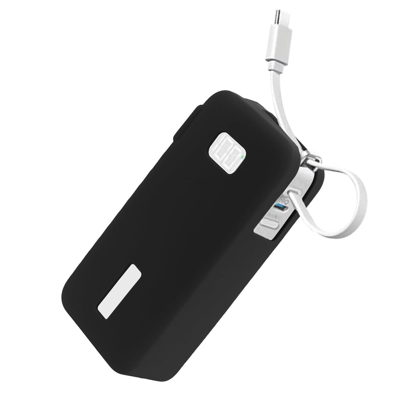 kwmobile Silikon Hülle für Anker Power Bank 10000mAh (A1688) Case - Powerbank Hülle für unterwegs - Tasche für Power Bank - Schwarz Schwarz  