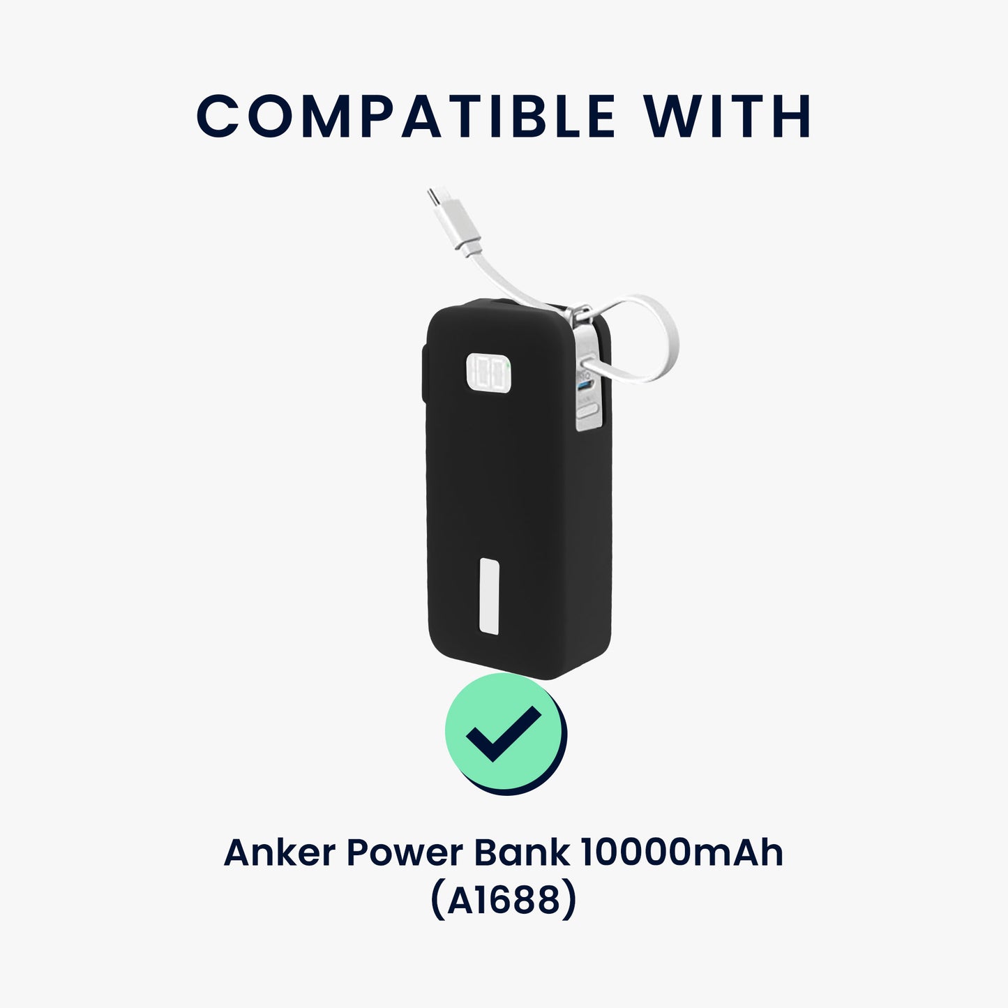 kwmobile Hülle für Anker Power Bank 10000mAh (A1688) Case - Powerbank Hülle für unterwegs - Tasche für Power Bank